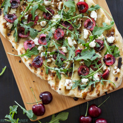 grilled cherry pizza