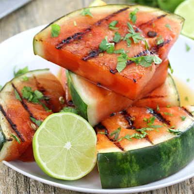 cilantro lime grilled watermelon